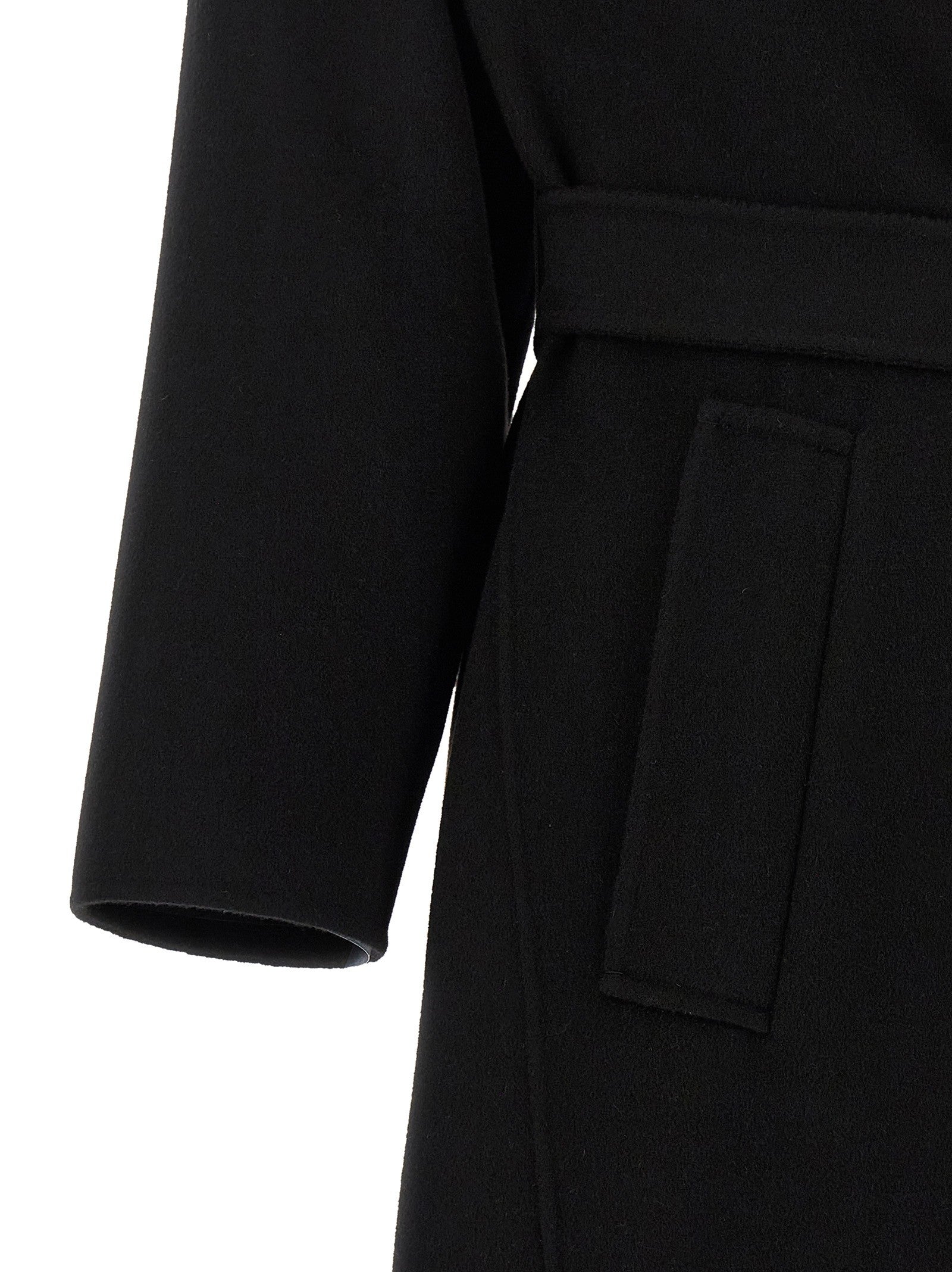 Weekend Max Mara Operoso Dressing Gown Coat Black