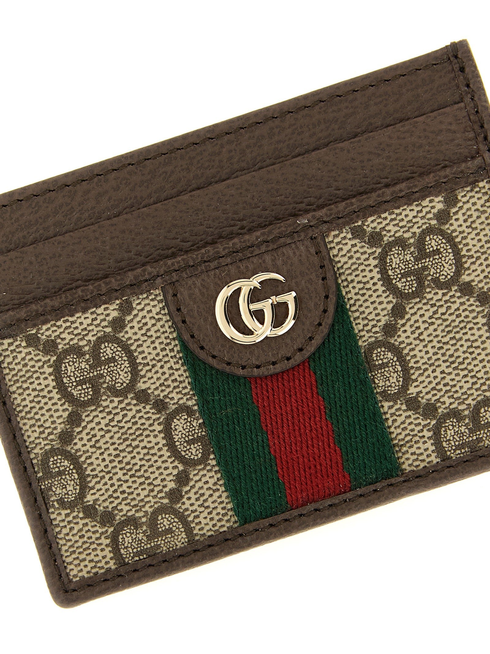 Gucci Ophidia Card Holder Brown