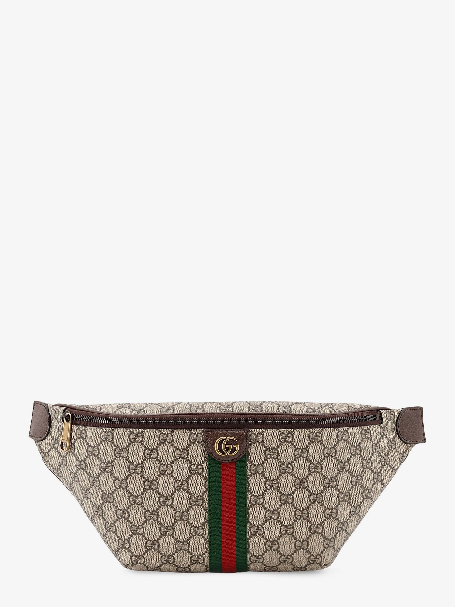 Gucci Men's Ophidia GG Coated Canvas Belt Bag Beige