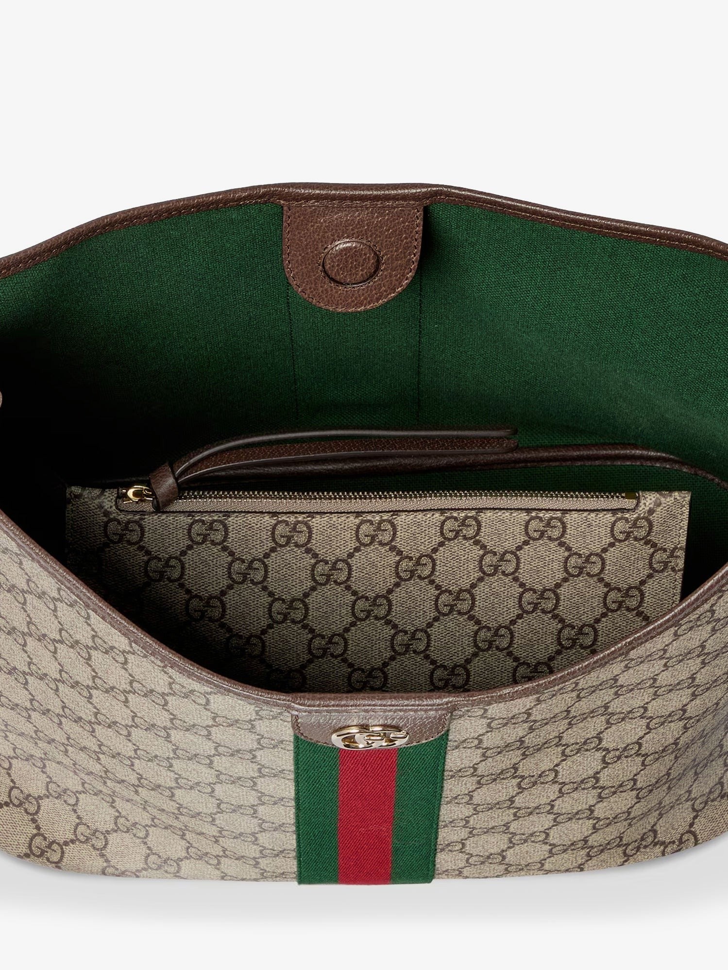 Gucci Women's Ophidia GG Fabric Shoulder Bag Beige