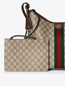 Gucci Women's Ophidia GG Fabric Shoulder Bag Beige