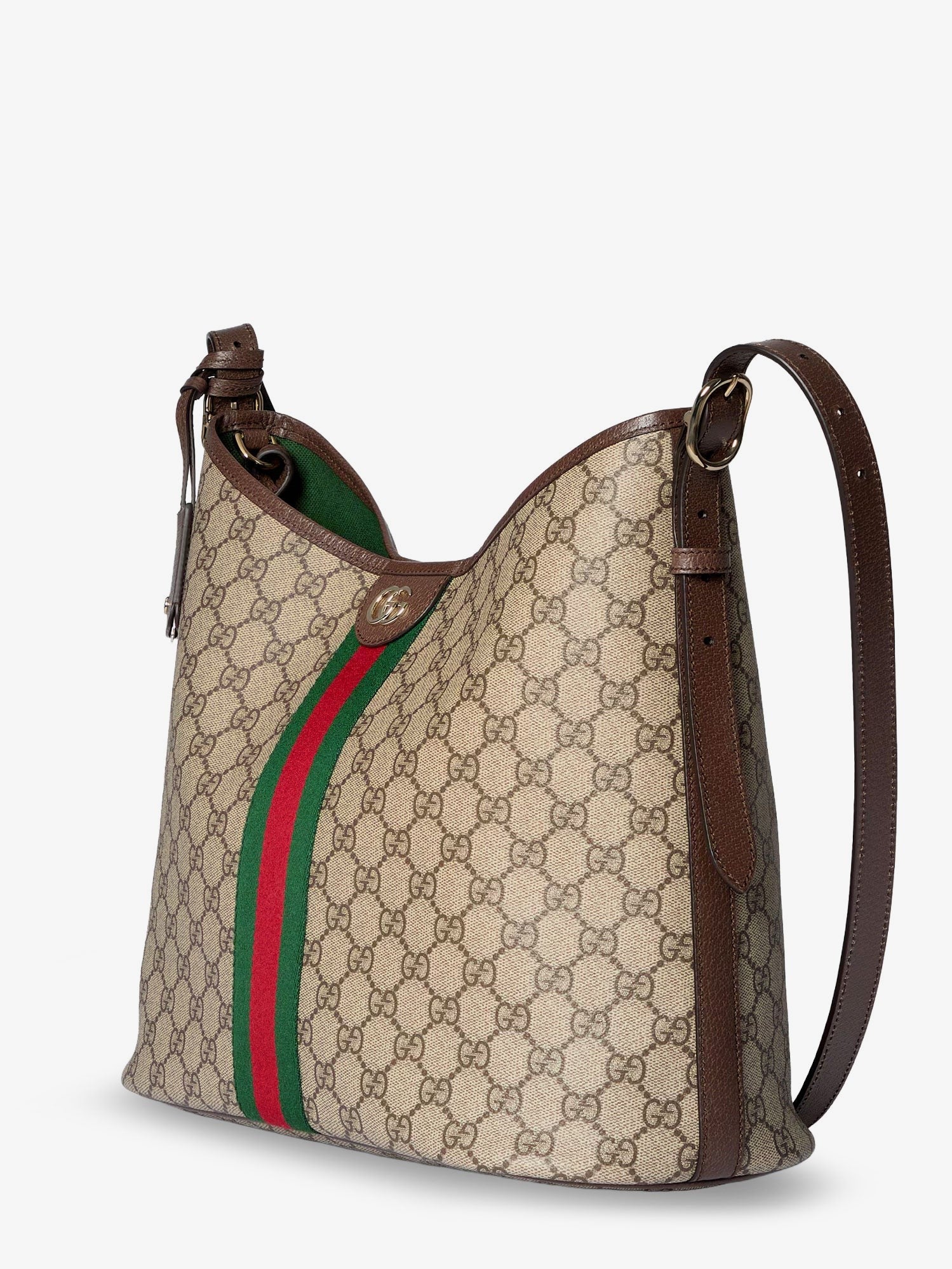 Gucci Women's Ophidia GG Fabric Shoulder Bag Beige