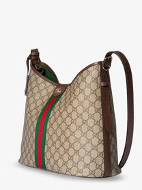 Gucci Women's Ophidia GG Fabric Shoulder Bag Beige