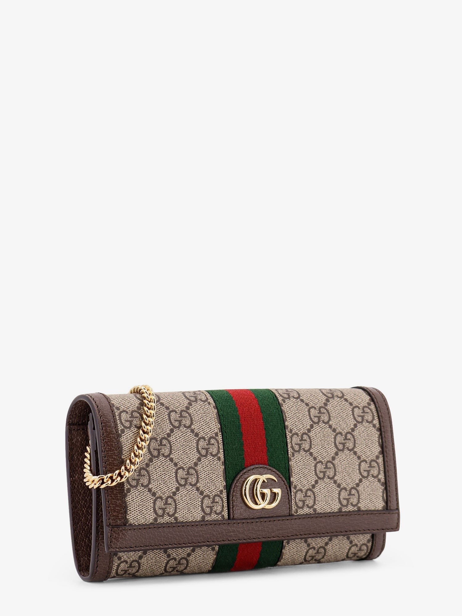 Gucci Women's Ophidia GG Supreme Fabric and Leather Crossbody Bag Beige