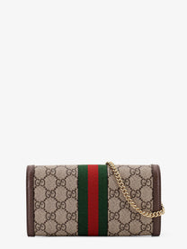 Gucci Women's Ophidia GG Supreme Fabric and Leather Crossbody Bag Beige