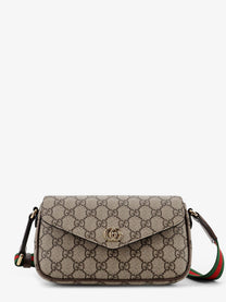 Gucci Women's Ophidia GG Supreme Fabric Crossbody Bag Beige