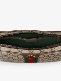 Gucci Men's Ophidia GG Supreme Fabric Crossbody Bag Beige