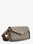 Gucci Women's Ophidia GG Supreme Fabric Crossbody Bag Beige, view 3