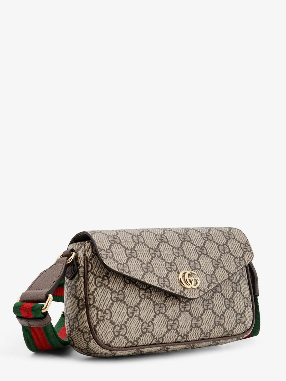 Gucci Women's Ophidia GG Supreme Fabric Crossbody Bag Beige, view 3