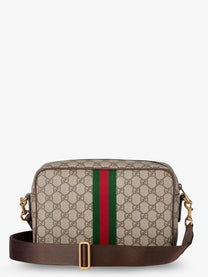Gucci Men's Ophidia GG Supreme Fabric Shoulder Bag Beige