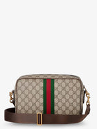 Gucci Men's Ophidia GG Supreme Fabric Shoulder Bag Beige, view 2