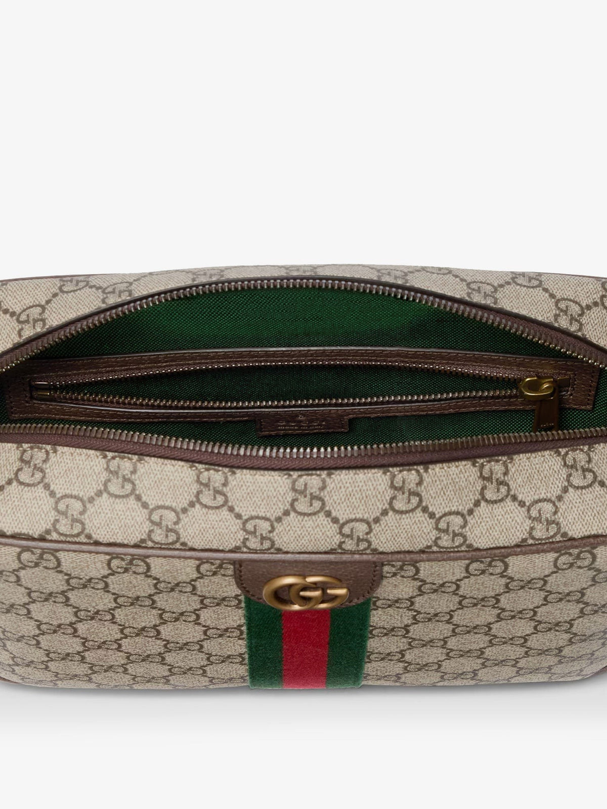 Gucci Men's Ophidia GG Supreme Fabric Shoulder Bag Beige, view 4