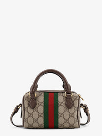 Gucci Women's Ophidia Mini Bag GG Supreme Fabric Crossbody Bag Beige