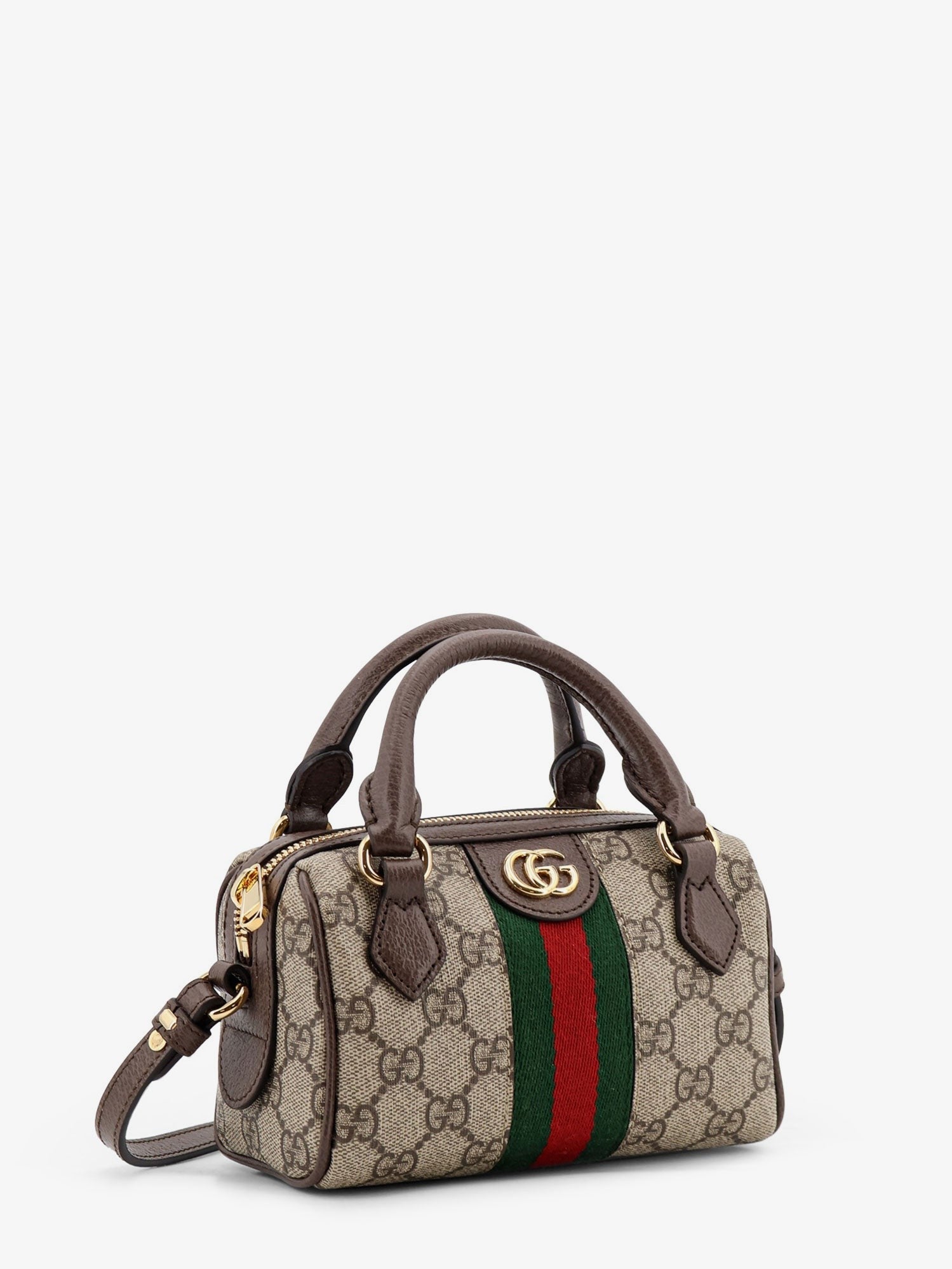 Gucci Women's Ophidia Mini Bag GG Supreme Fabric Crossbody Bag Beige