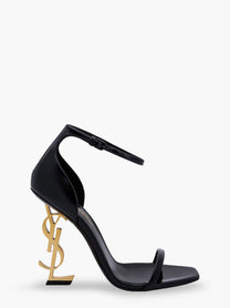 Saint Laurent Women's Opyum Patent Leather Sandals Black