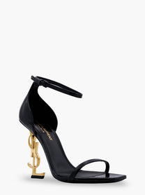 Saint Laurent Women's Opyum Patent Leather Sandals Black