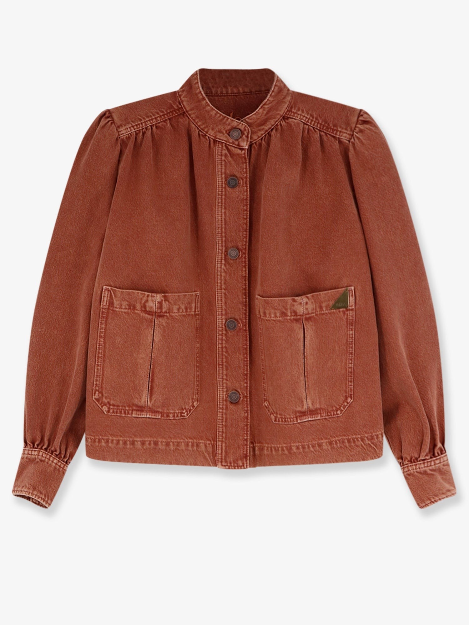 Chloé Women's Orange Denim Jacket Brown