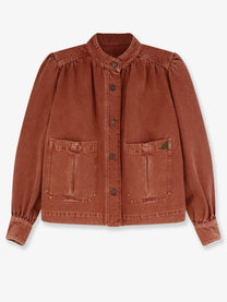 Chloé Women's Orange Denim Jacket Brown