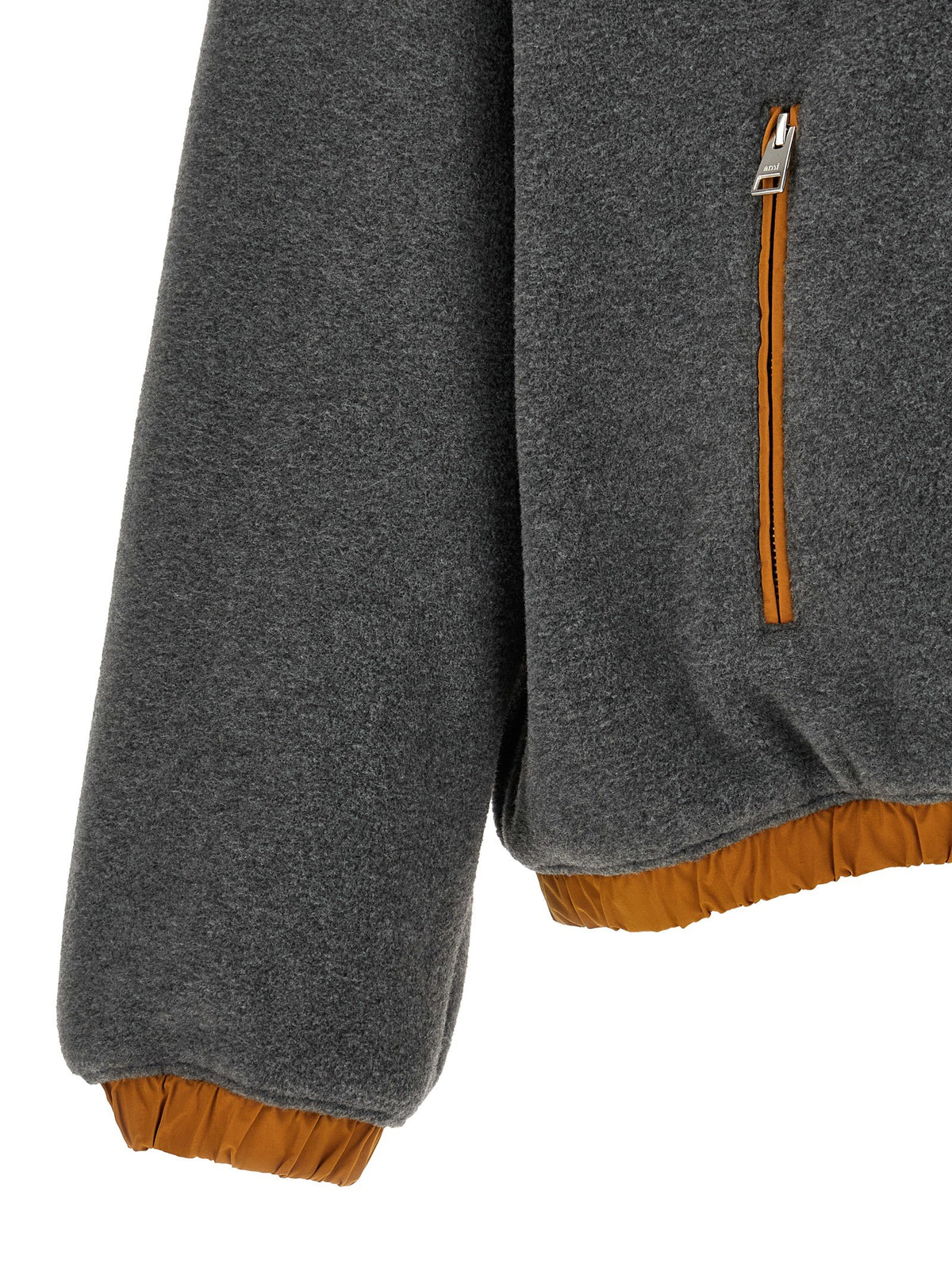 Ami Paris Orange Grey Vareuse Sweatshirt Grey