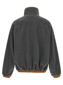 Ami Paris Orange Grey Vareuse Sweatshirt Grey