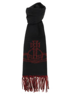 Vivienne Westwood Orb Double Face Scarf Black