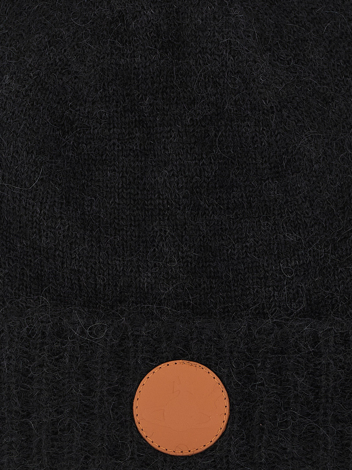 Vivienne Westwood Orb Patch Beanie Black, view 3