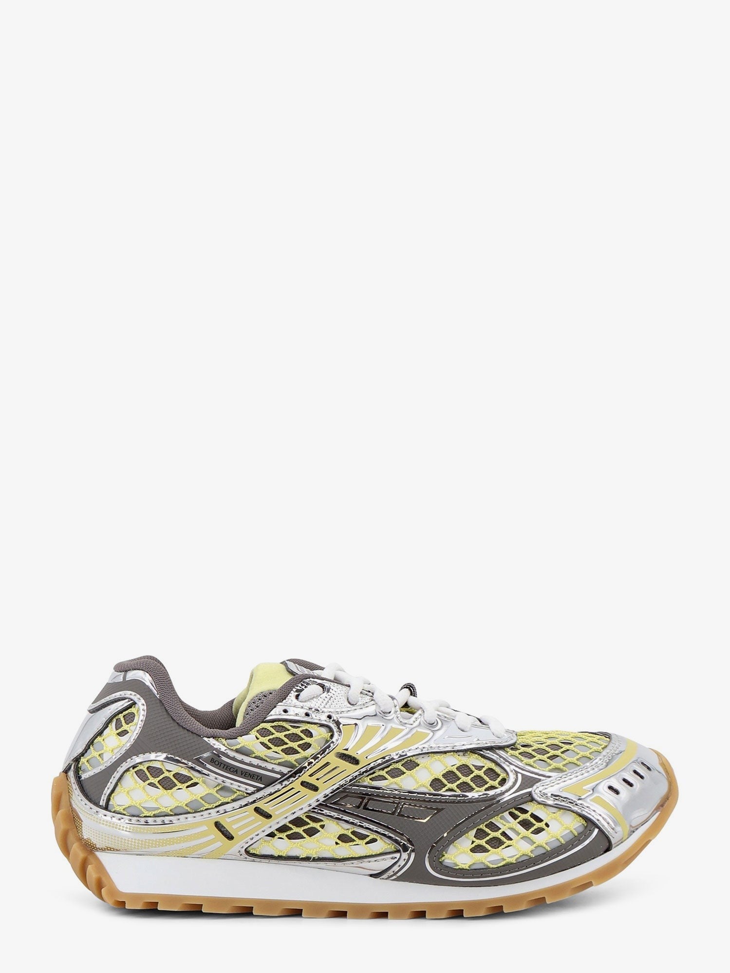 Bottega Veneta Women's Orbit Mesh and Leather Sneakers Multicolor