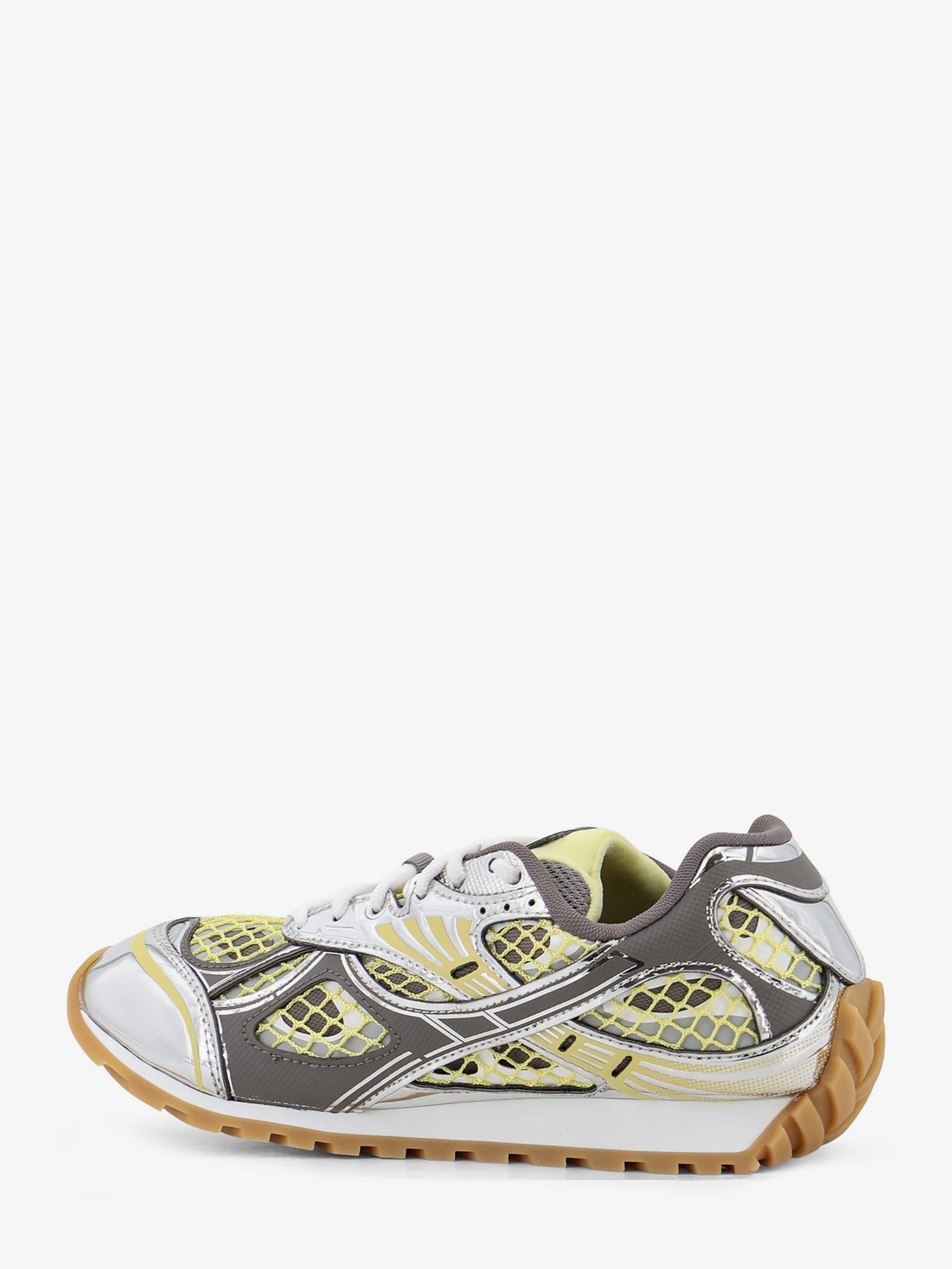 Bottega Veneta Women's Orbit Mesh and Leather Sneakers Multicolor