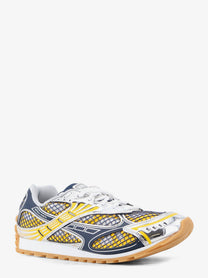 Bottega Veneta Men's Orbit Mesh and Leather Sneakers Multicolor