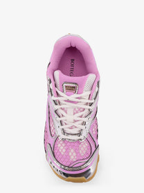 Bottega Veneta Women's Orbit Mesh and Leather Sneakers Silver