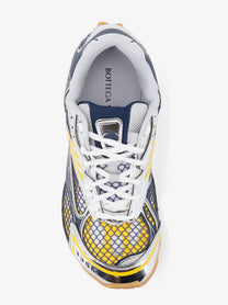 Bottega Veneta Men's Orbit Mesh and Leather Sneakers Multicolor