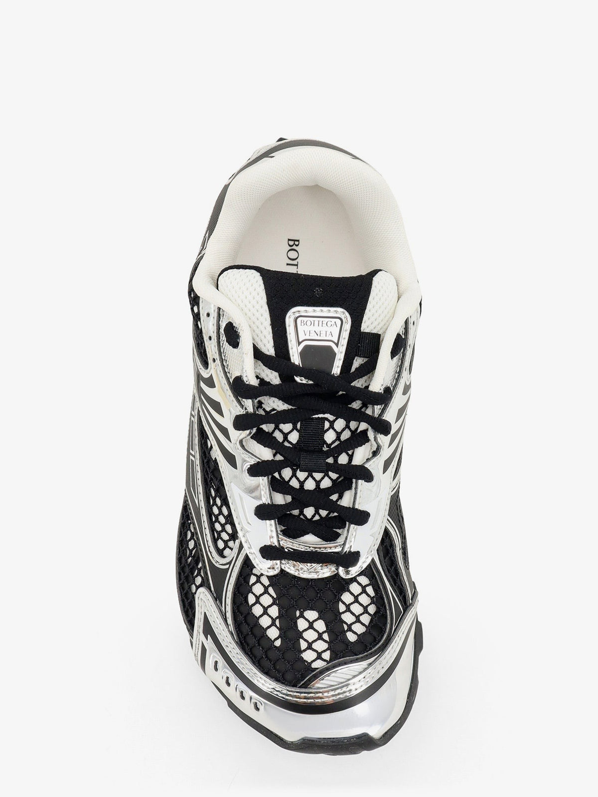 Bottega Veneta Men's Orbit Mesh Sneakers Black, view 5