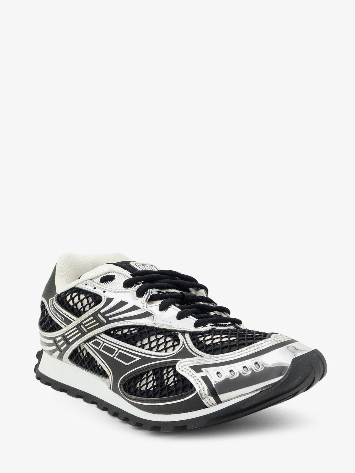 Bottega Veneta Men's Orbit Mesh Sneakers Black, view 2