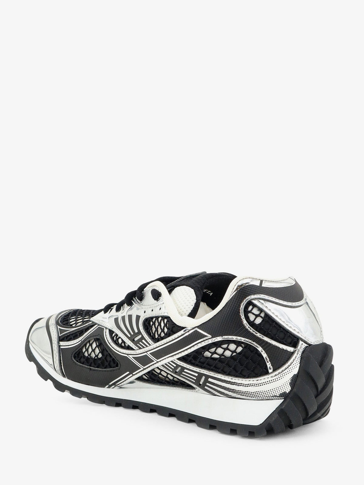 Bottega Veneta Men's Orbit Mesh Sneakers Black, view 3