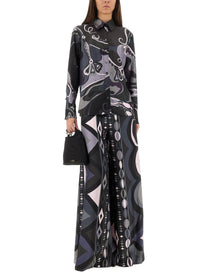 Pucci Women's Orchid Print Shirt Black