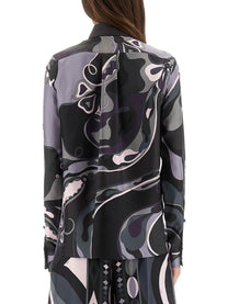 Pucci Women's Orchid Print Shirt Black