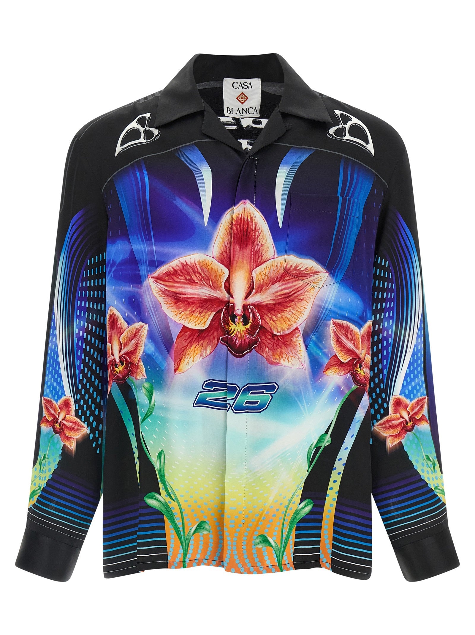 Casablanca Orchid Racer Shirt Gold