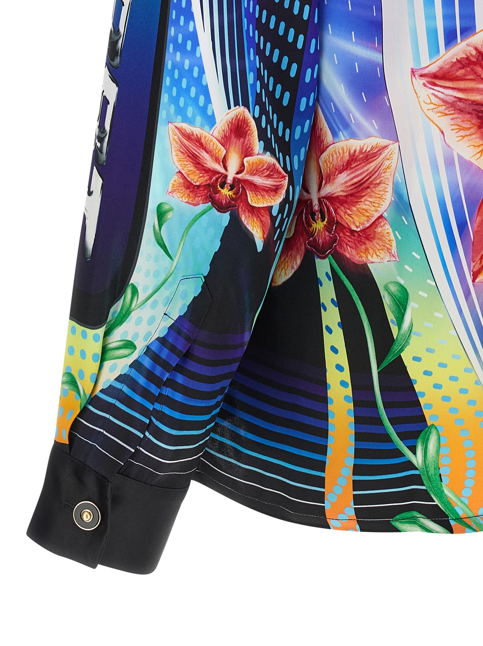 Casablanca Orchid Racer Shirt Gold