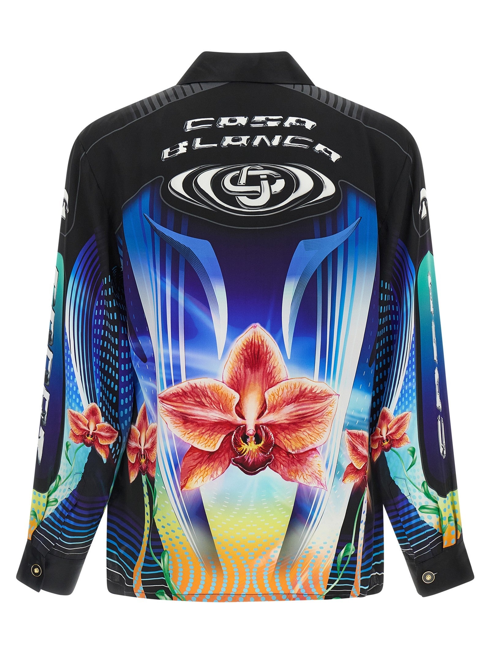 Casablanca Orchid Racer Shirt Gold