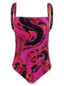Emilio Pucci Orchidee One Piece Swimsuit Pink