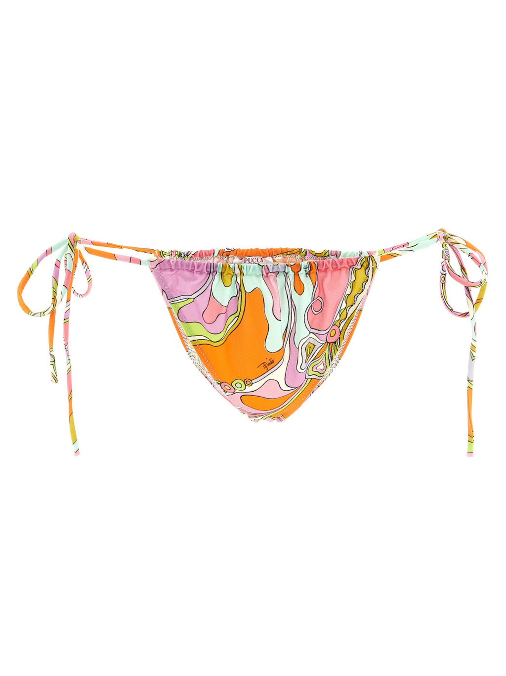 Emilio Pucci Orchidee Print Bikini Briefs Gold