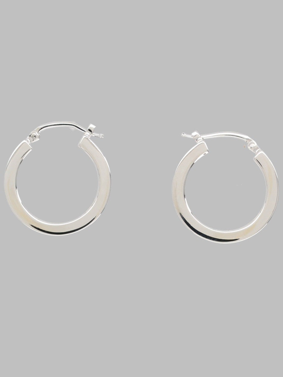 MM6 Maison Margiela Men's Orecchini Cerchio Con Silver