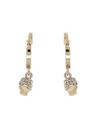 Alexander McQueen Women's Cerchio Skull Earrings Gold, view 2