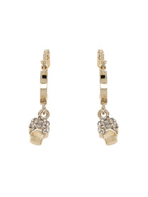 Alexander McQueen Women's Orecchini Cerchio Skull Gold