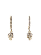Alexander McQueen Women's Cerchio Skull Earrings Gold