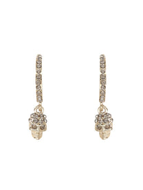 Alexander McQueen Women's Orecchini Cerchio Skull Gold