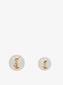 Saint Laurent Women's Asimmetrici Earrings with Detail Cassandre Gold