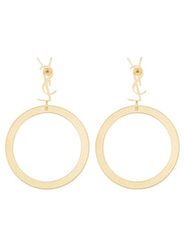 Saint Laurent Women's Orecchini Cassandre Con Pendente Gold