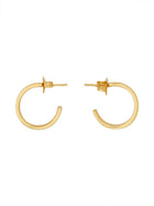 MM6 Maison Margiela Women's Cerchio Earrings with Numeric Minimal Signature Gold, view 3