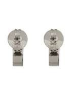 MM6 Maison Margiela Women's Cerchio Numeric Minimal Signature Earrings Silver, view 2
